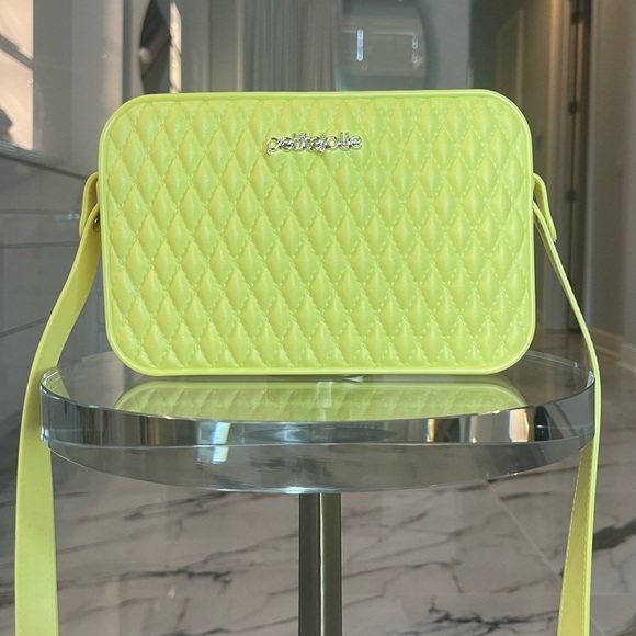 petite jolie Handbags - NWT Petite Jolie Pop II Lime Yellow Crossbody Bag